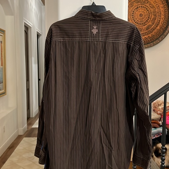 Mens Blue Pronto Uomo Long Sleeve Shirt Size 2XL - Picture 7 of 7